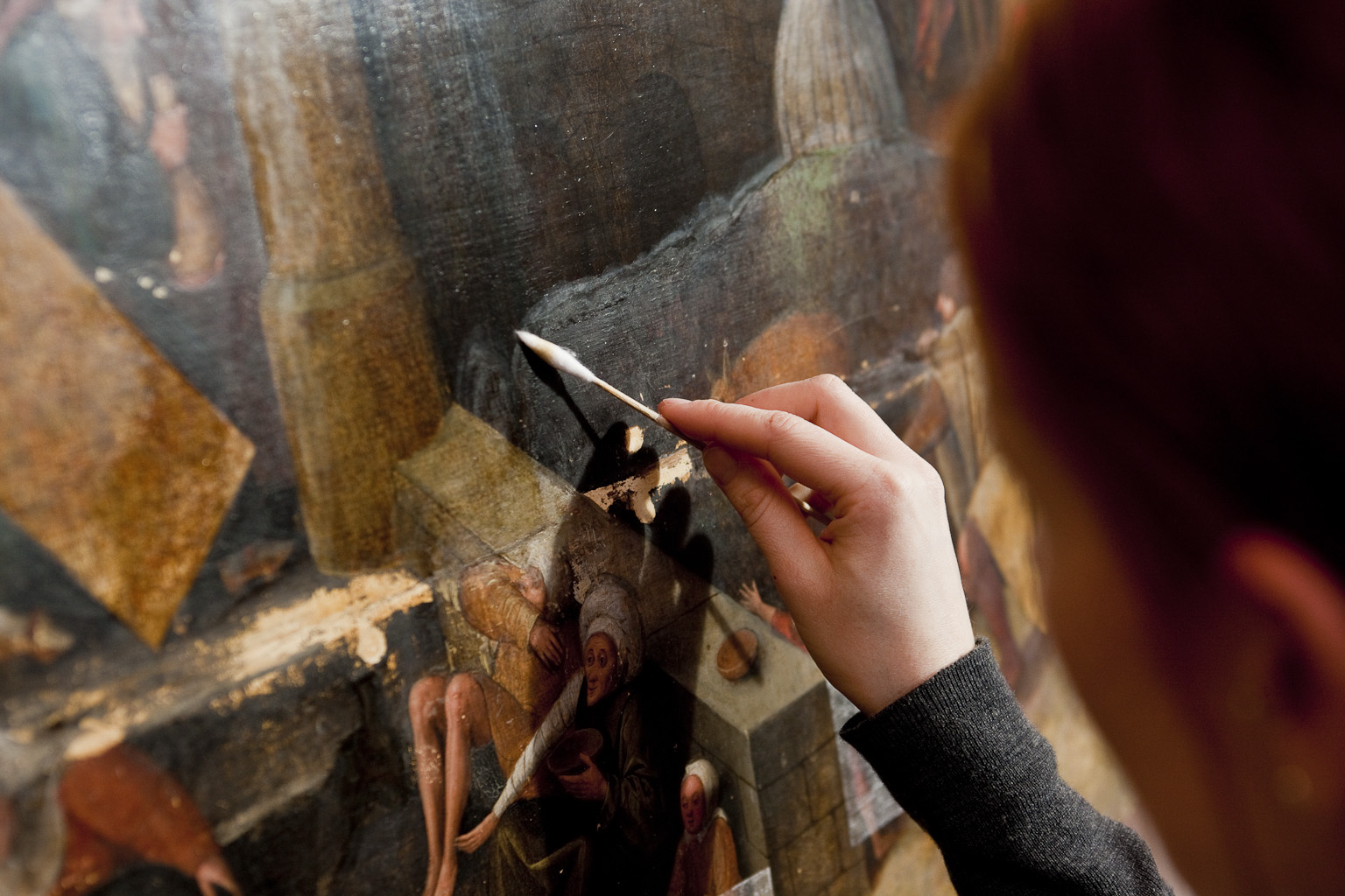 During varnish removal - Spring 2011